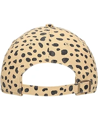 Women's '47 Brand Tan Michigan Wolverines Cheetah Clean Up Adjustable Hat