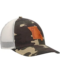Men's Local Crowns Camo Missouri Icon Woodland State Patch Trucker Snapback Hat