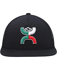 Men's HOOey Black Boquillas Trucker Snapback Hat