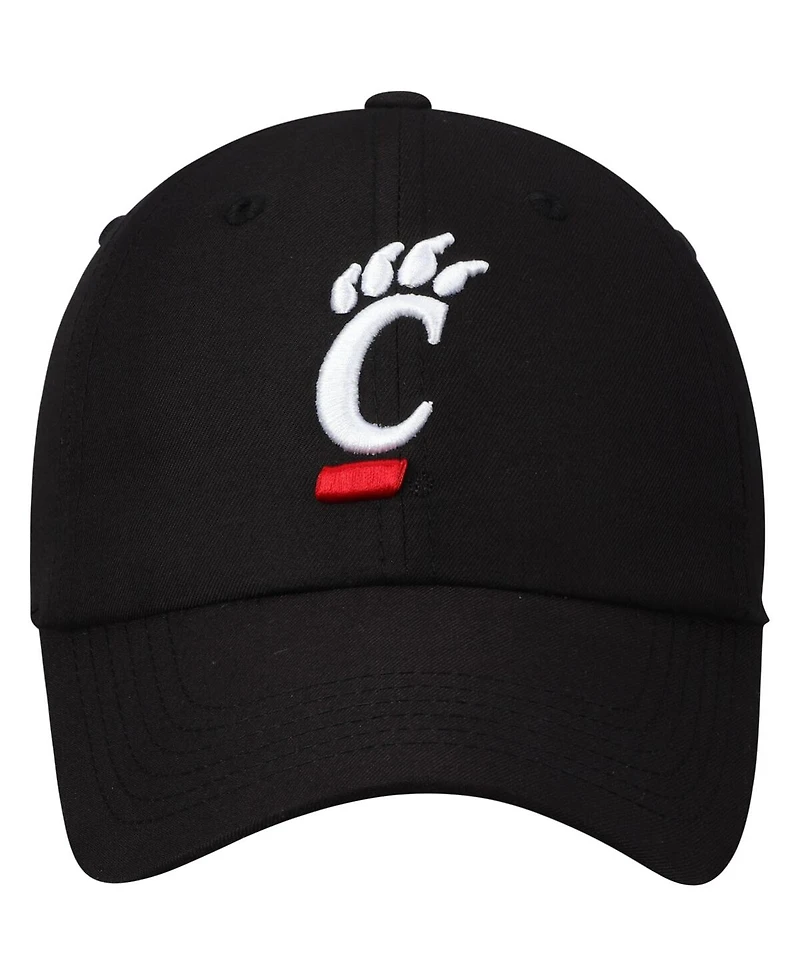 Men's Top of the World Black Cincinnati Bearcats Primary Logo Staple Adjustable Hat