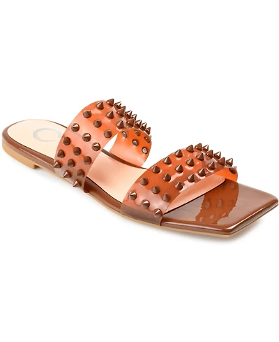 Journee Collection Women's Katari Lucite Sandals