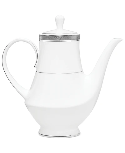 Noritake Dinnerware, Crestwood Platinum Coffee Pot