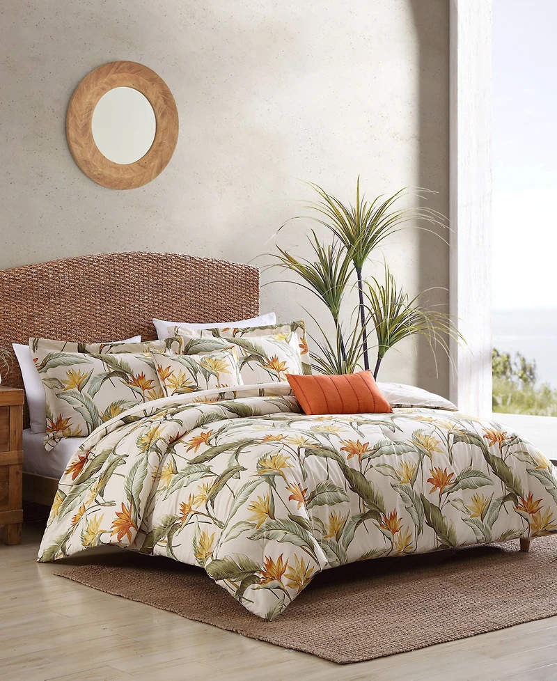 Tommy Bahama Home Birds of Paradise 4 Piece Comforter Set, King