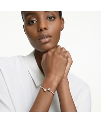 Swarovski Attract Soul Heart Rhodium Plated Bangle