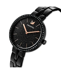 Swarovski Cosmopolitan Black Metal Bracelet Watch, 31.75 mm
