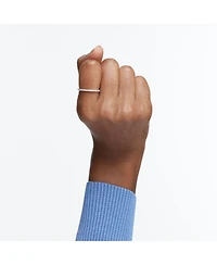 Swarovski Vittore Round Cut Rhodium Plated Ring