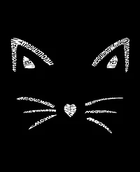 Women's Crewneck Word Art Whiskers Sweatshirt Top