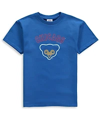 Big Boys Soft as a Grape Royal Chicago Cubs Cooperstown T-shirt