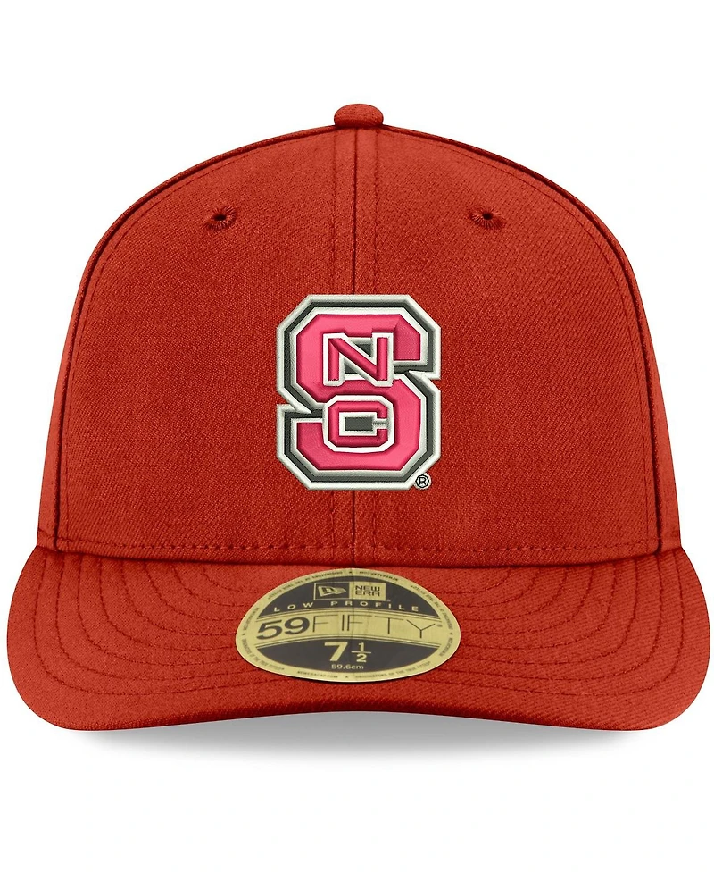 Men's New Era Red Nc State Wolfpack Basic Low Profile 59Fifty Fitted Hat