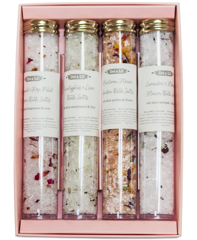 Dot & Lil 4-Pc. Library Of Bath Salts Gift Set