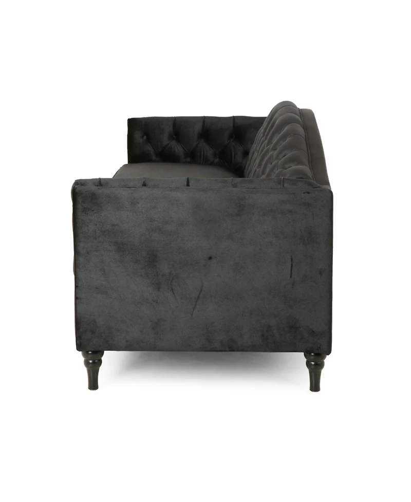 Antoine Traditional Button Tufted 3 Seater Sofa