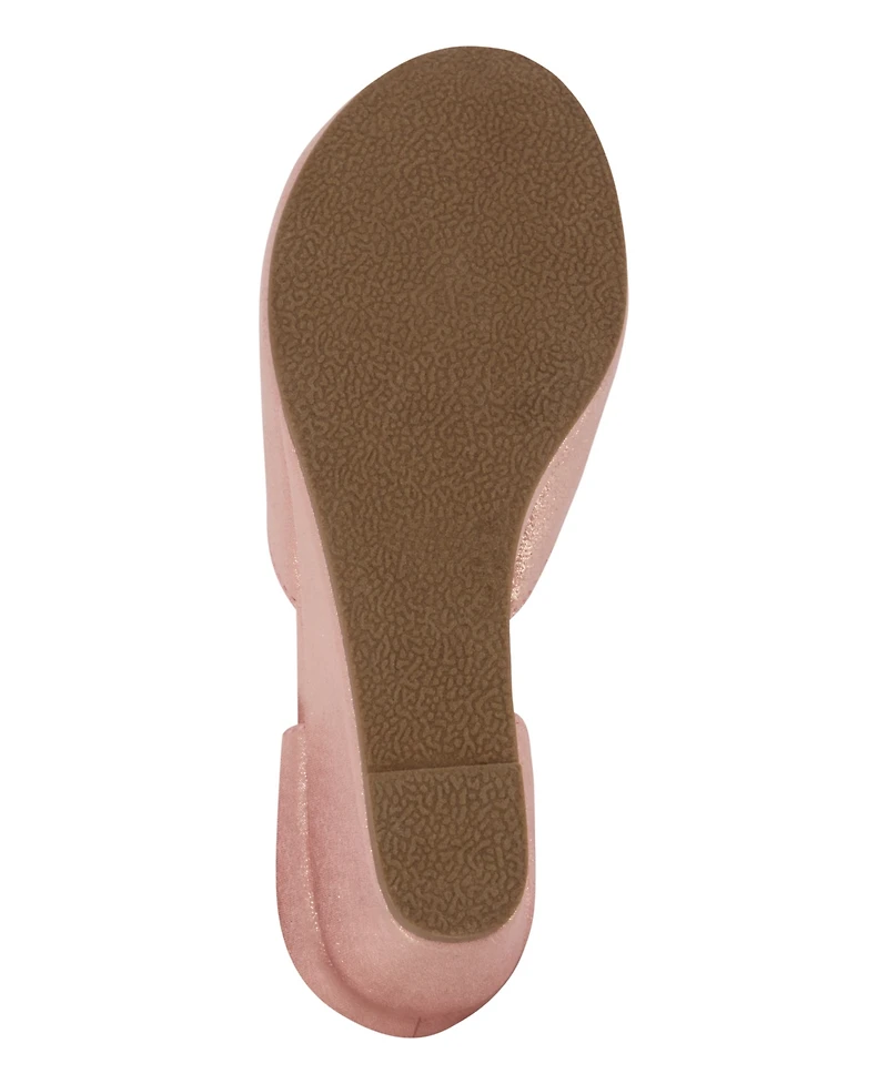 Jessica Simpson Little Girls Dress Wedge Sandal - Rose Gold