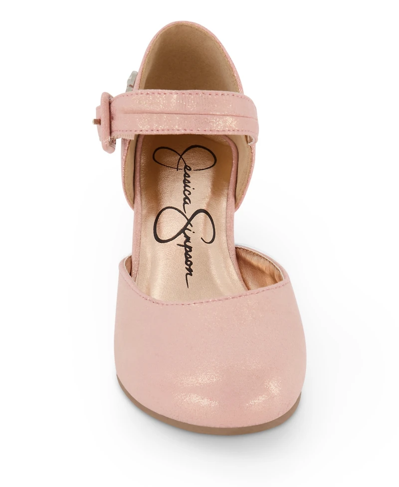 Jessica Simpson Little Girls Dress Wedge Sandal - Rose Gold