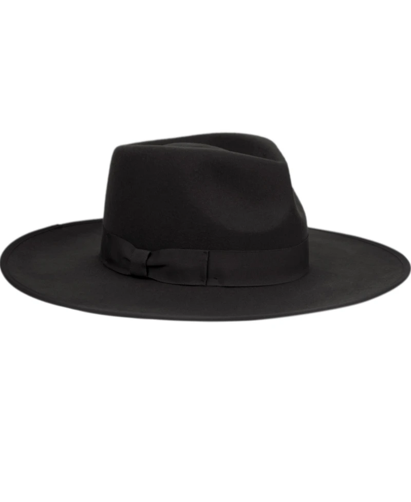 Angela & William Women's Wide Brim Felt Rancher Fedora Hat