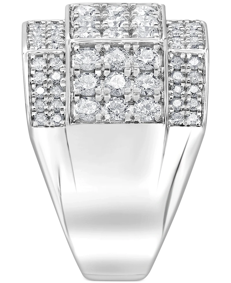 Men's Diamond Multi-Cluster Ring (3 ct. t.w.) 10k Yellow, White or Rose Gold