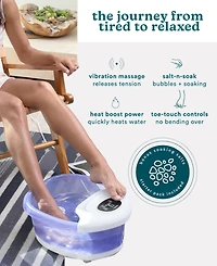 HoMedics BubbleSpa + Epsom Salt Heated Foot Bath