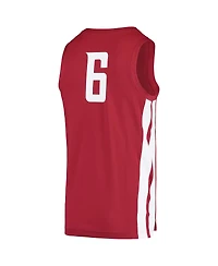 Men's Nike #6 Crimson Washington State Cougars Replica Basketball Jersey
