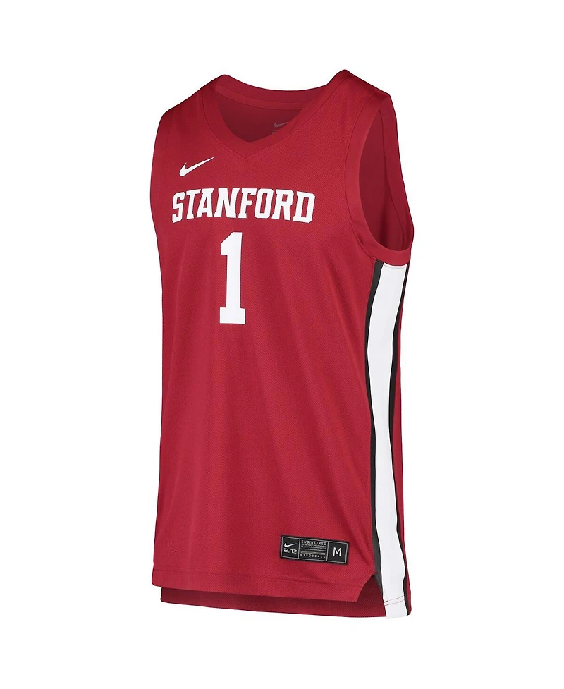 Men's and Women's Nike #1 Cardinal Stanford Replica Basketball Jersey