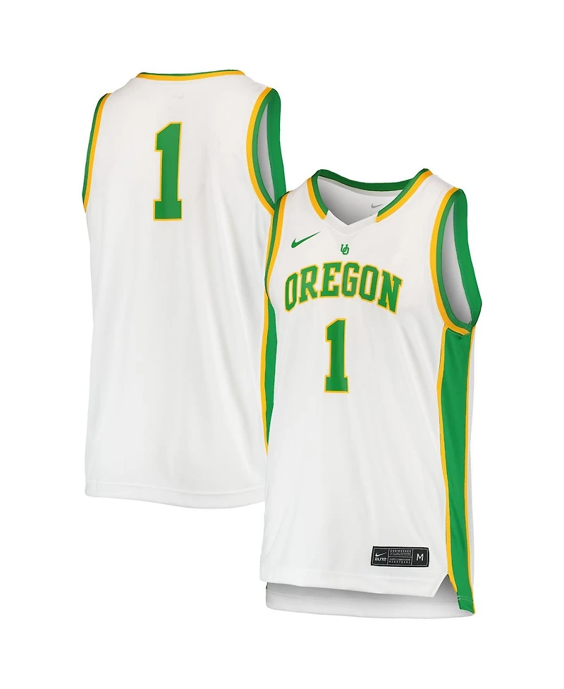 Nike Men's #1 Oregon Ducks Replica Team Basketball Jersey
