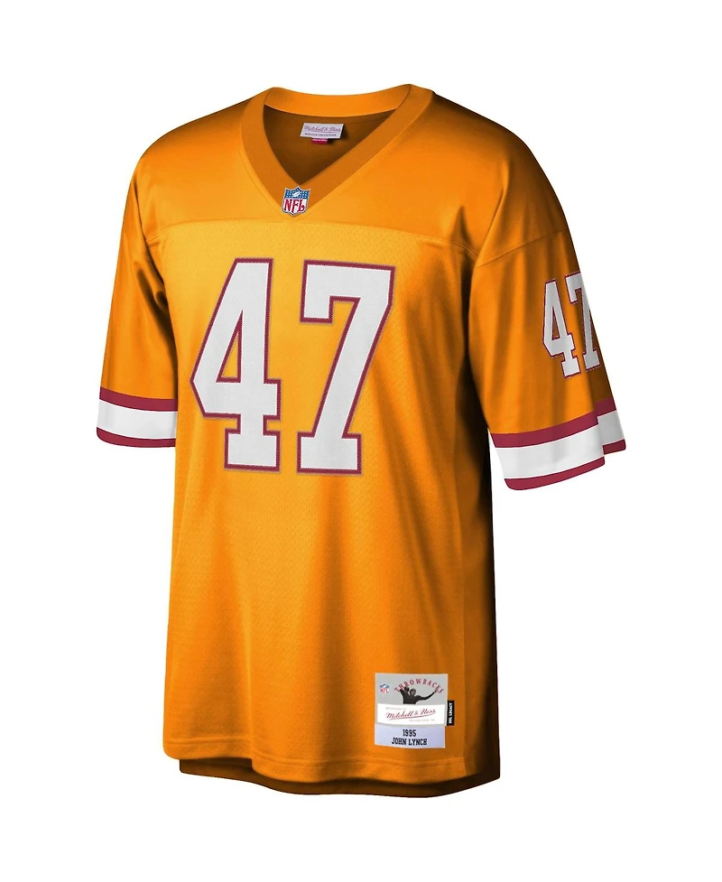 Men's Mitchell & Ness John Lynch Orange Tampa Bay Buccaneers Legacy Replica Jersey