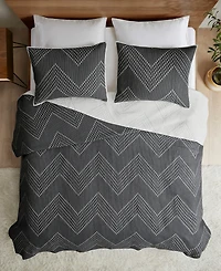 Ink+Ivy Pomona Boho Chevron 3-Pc. Quilt Set, Full/Queen