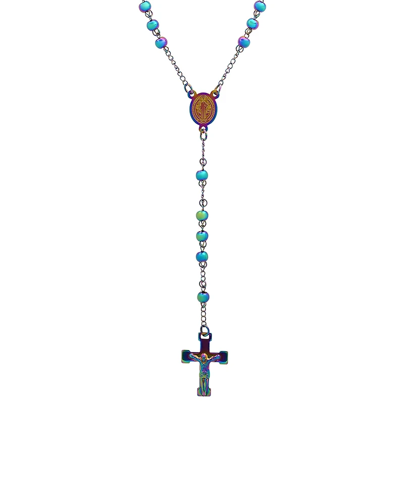 Steeltime Men's Ion Plating Stainless Steel Rosary Necklaces