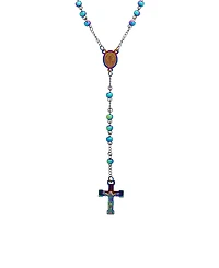 Steeltime Men's Ion Plating Stainless Steel Rosary Necklaces
