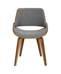 Lumisource Fabrizzi Mid-Century Modern Dining Accent Chair Fabric