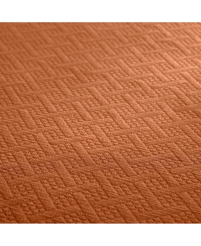 Superior 100% Cotton Basketweave Matelasse All-Season -piece Coverlet Set