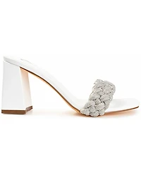 Journee Collection Women's Sashaa Braided Rhinestone Sandals