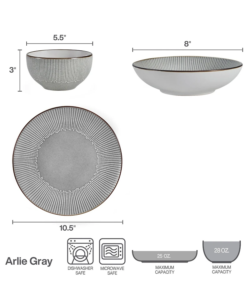 Pfaltzgraff Arlie 12 Pc. Dinnerware Set, Service for 4