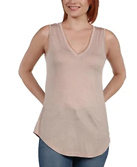 24seven Comfort Apparel V Neck Tunic Tank Top