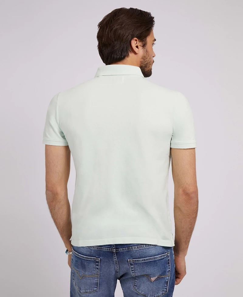 Men's Washed Polo Shirt