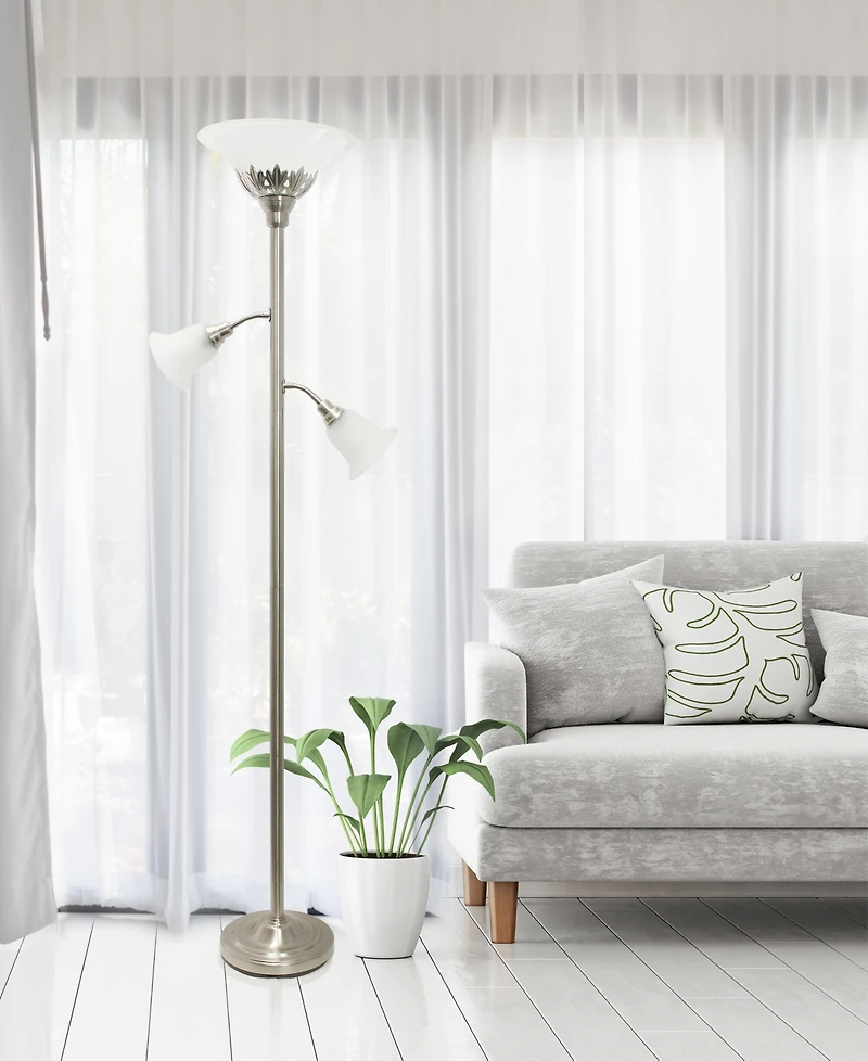 Elegant Designs 3 Light Floor Lamp