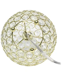 Elegant Designs Elipse 8" Crystal Ball Sequin Table Lamp