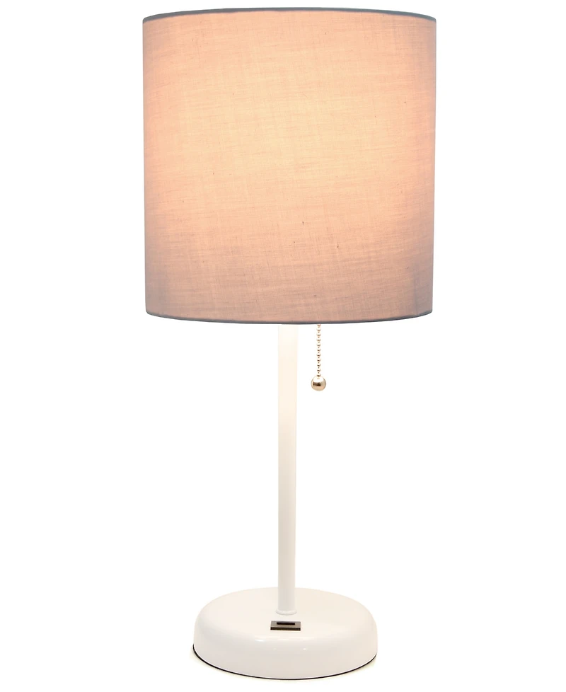 LimeLights Stick Lamp with Usb Charging Port