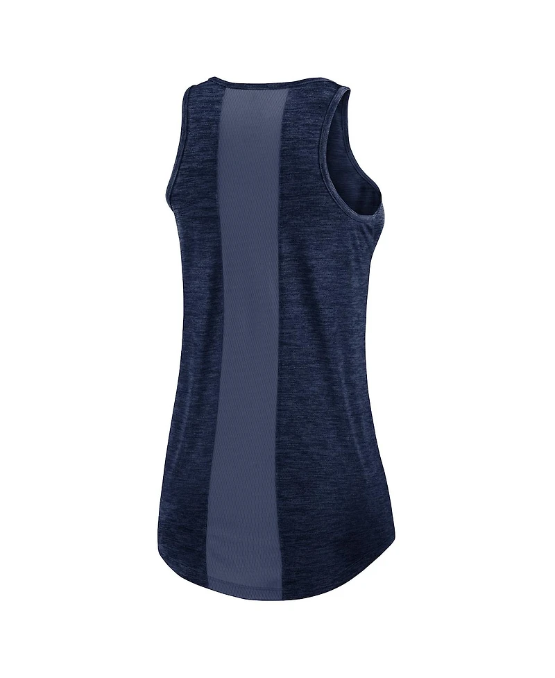 Women's Nike Navy New York Yankees Logo Fade High Neck Performance Tank Top