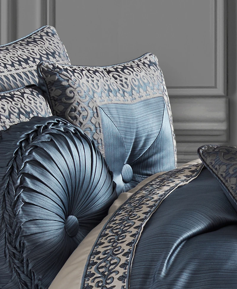 Five Queens Court Leah Embellished Decorative Pillow, 18" x 18'