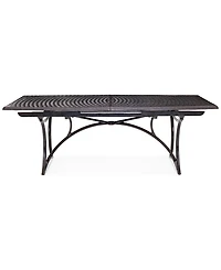 Wythburn Mix and Match 110"x 42" Cast Aluminum Outdoor Extension Dining Table, Created for Macy's