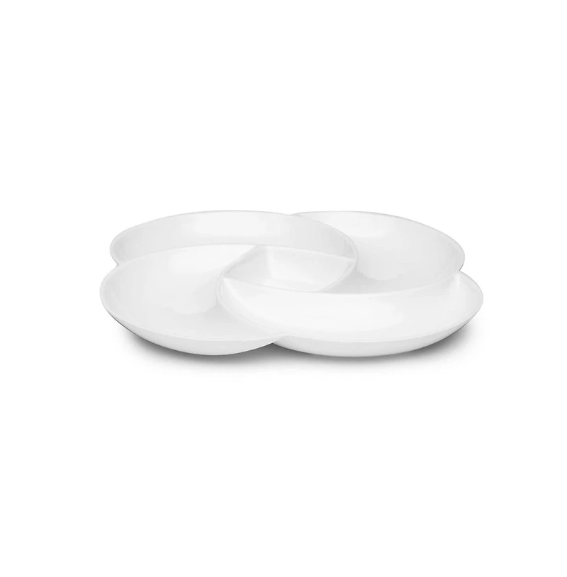 Q Squared Melamine 18" Clover Serving Platter