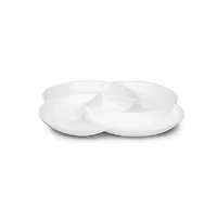 Q Squared Melamine 18" Clover Serving Platter