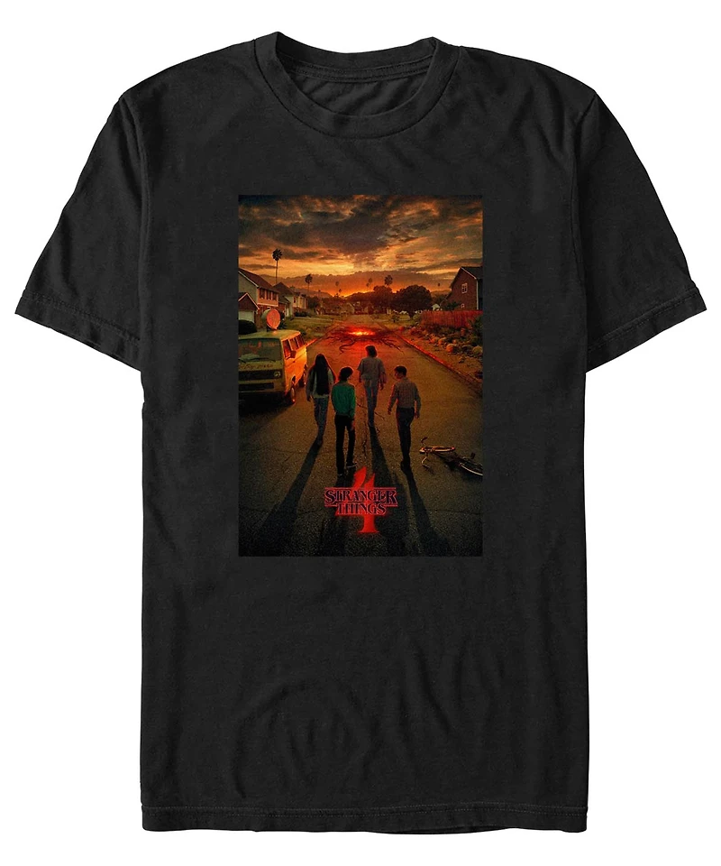 Men's Stranger Things California Poster Short Sleeve T-shirt