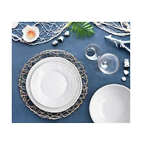 Q Squared Melamine Nautical 9" Salad Plates, Set of 4