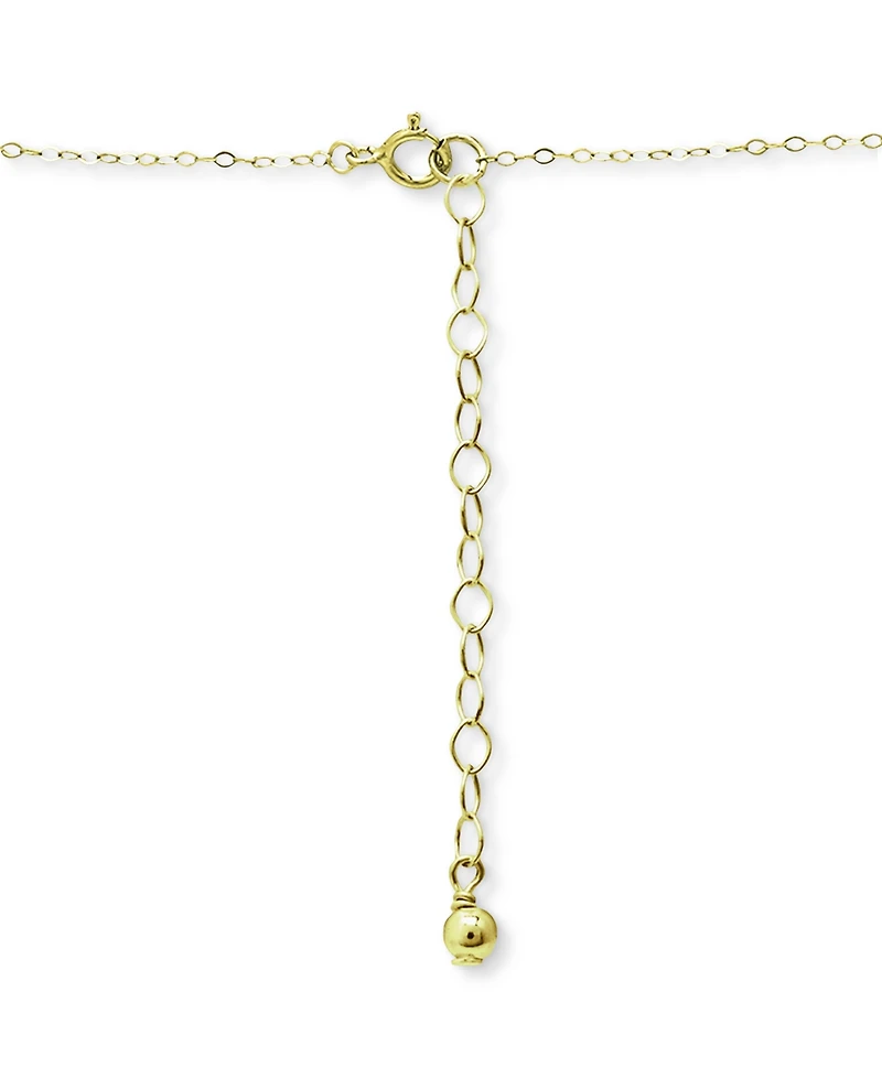 Giani Bernini Cubic Zirconia & Red Enamel Heart Pendant Necklace, 16" + 2" extender, Created for Macy's