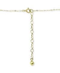 Giani Bernini Cubic Zirconia & Red Enamel Heart Pendant Necklace, 16" + 2" extender, Created for Macy's