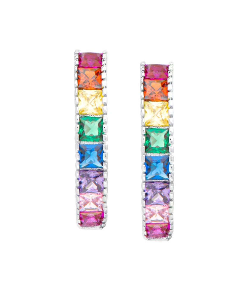 Macy's Women's Rainbow Hoop Earrings