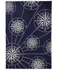 Liora Manne' Frontporch Compass 5' x 7'6" Outdoor Area Rug