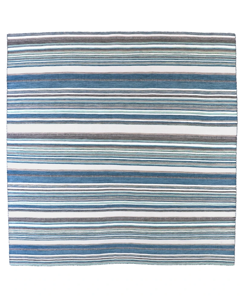 Liora Manne' Sonoma Malibu Stripe 8' x Square Outdoor Area Rug