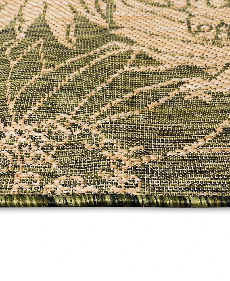 Liora Manne' Carmel Sunflower Field 7'10" x 9'10" Outdoor Area Rug