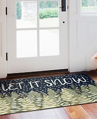 Liora Manne' Frontporch Let It Snow 2'6" x 4' Outdoor Area Rug
